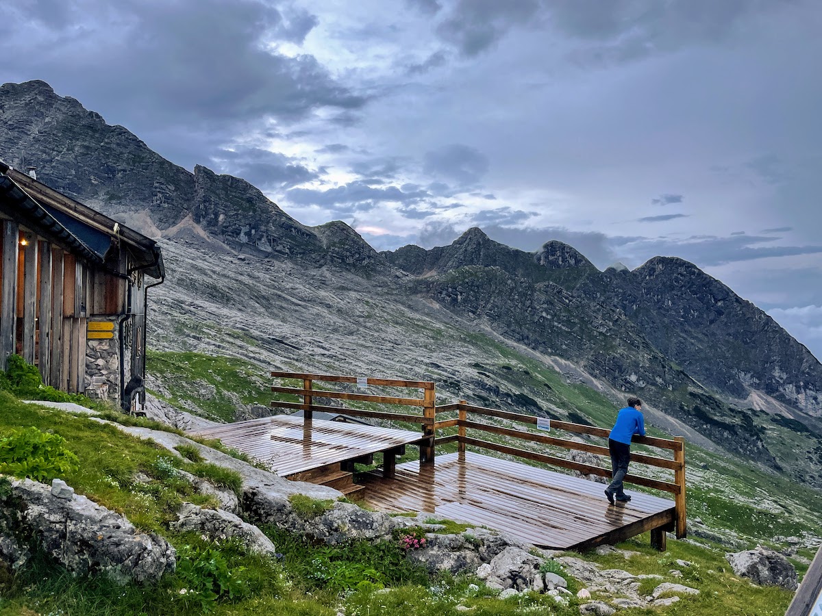 View from the terrace near the house of the mountains