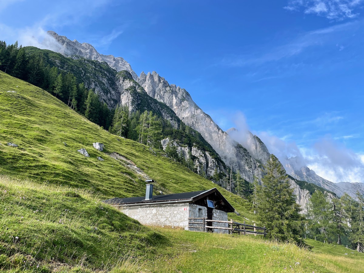 Farm and Mountains