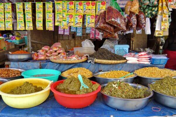 Fermented tea sold on the market