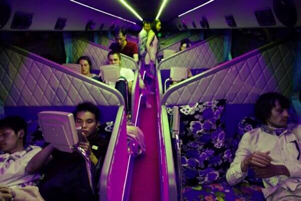 Our night bus from Pakse to Vientiane