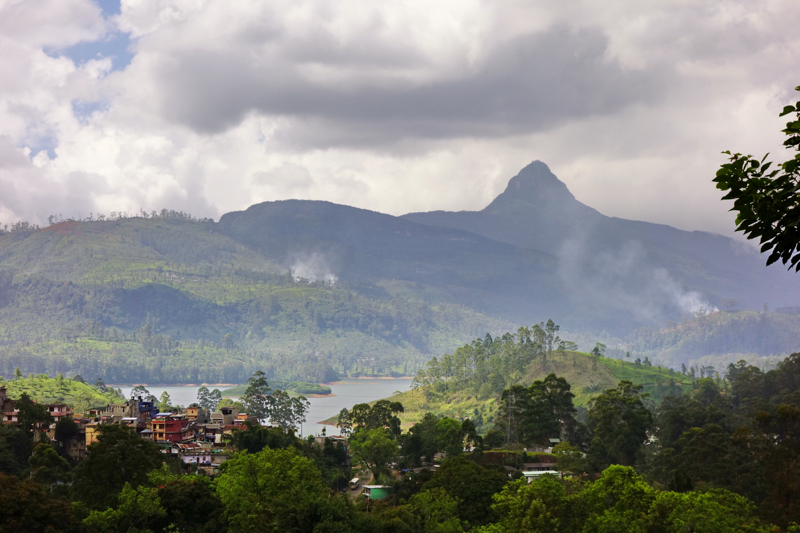 Saying goodbye to Adam’s Peak. It’s hard to believe we were there, at the very top.