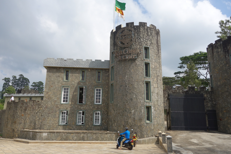 The Mlesna Tea Center is styled like a castle - it has a restaurant and a branded shop