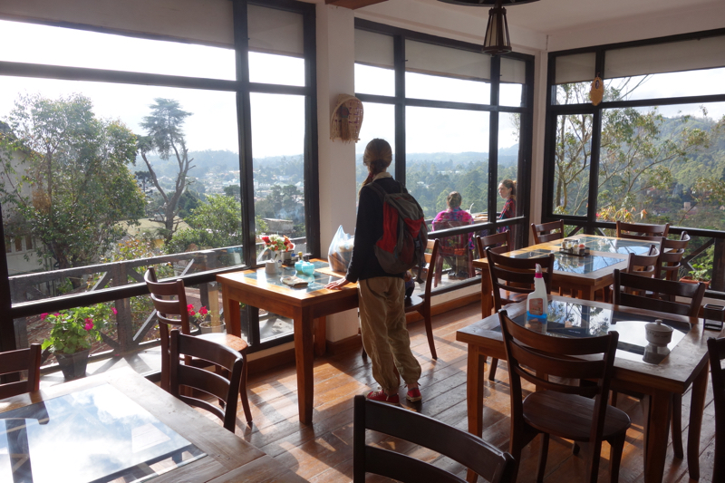 The hotel has a beautiful “dining room.” We were treated to a pot of tea upon arrival.
