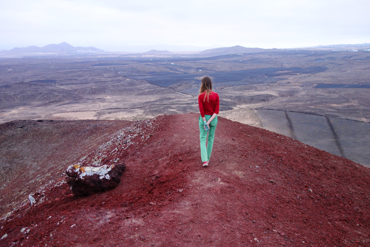 Bright red earth. A bit alien.