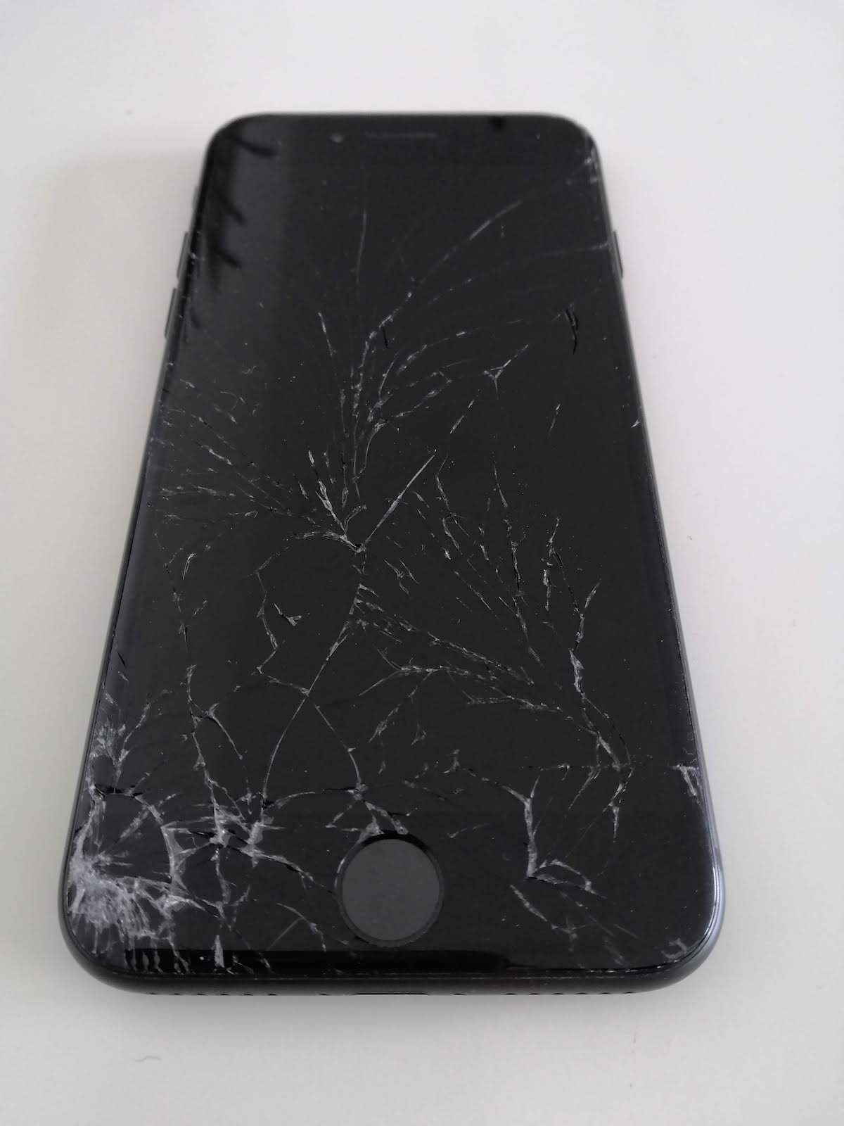 Glass shattered