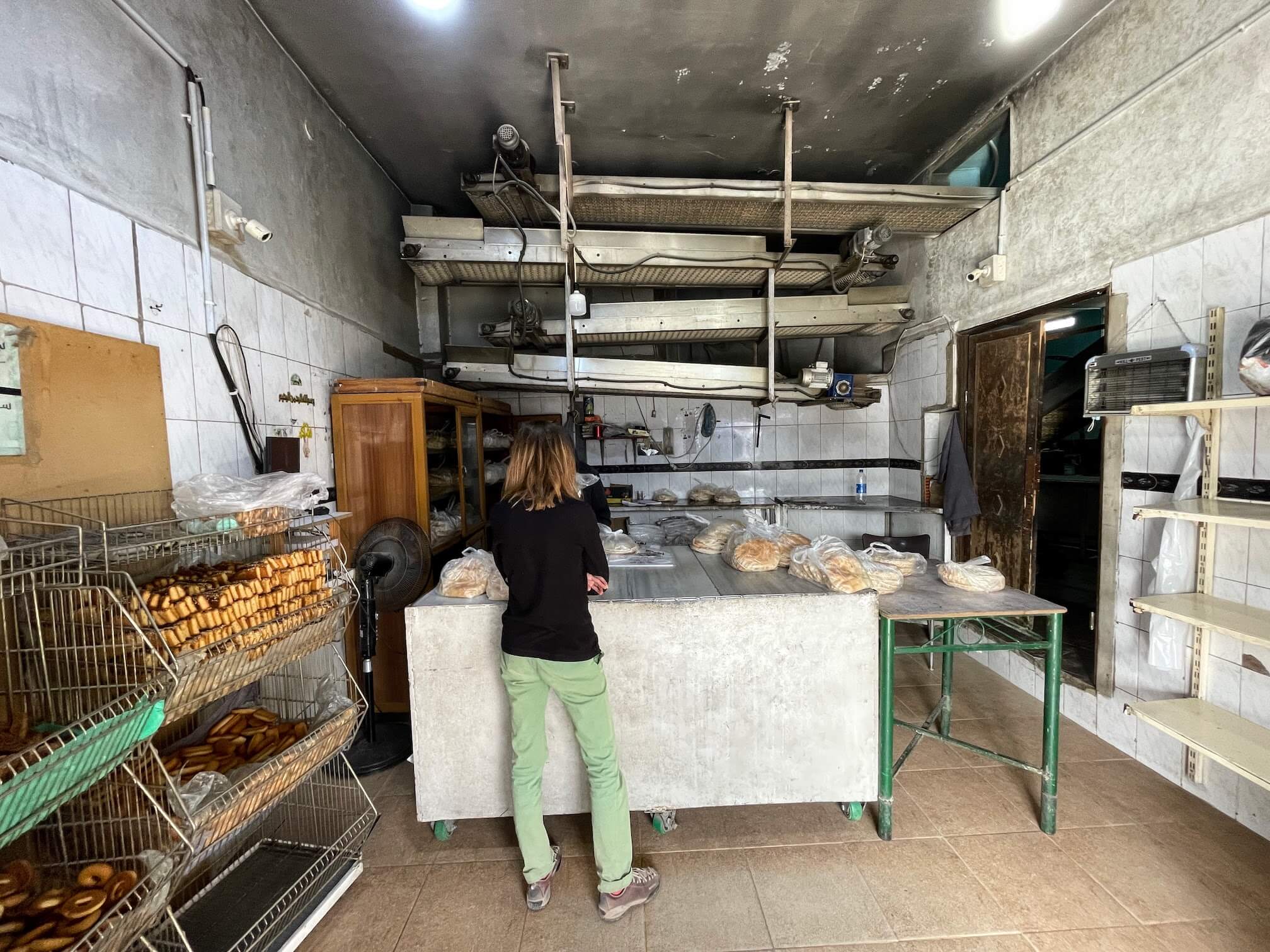 In the bakery shop