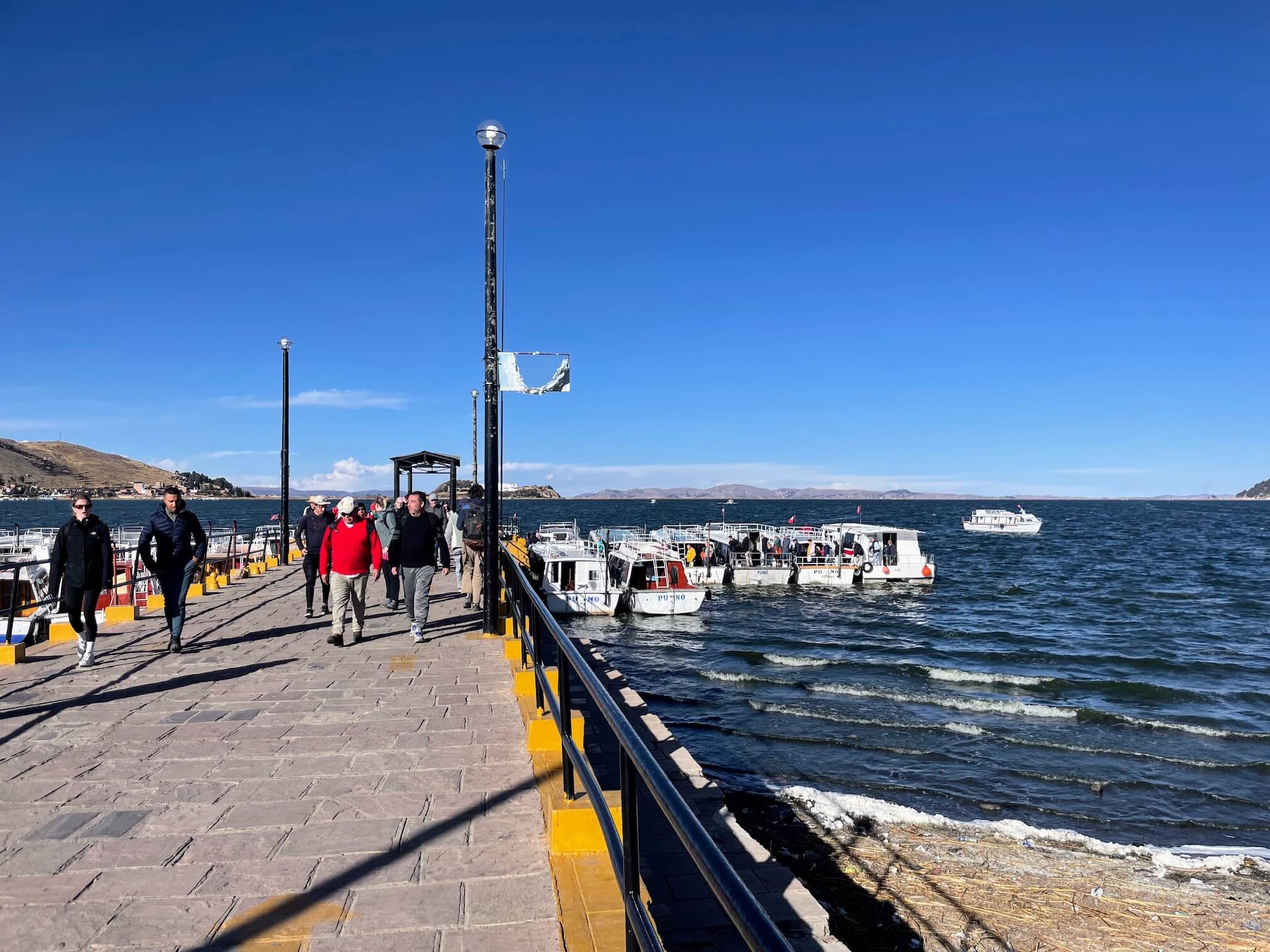 Port in Puno. Lake Titicaca!