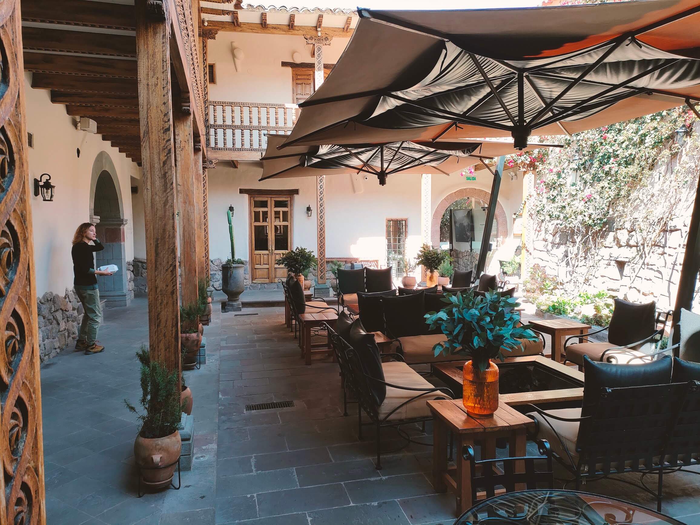 Inner courtyard at the hotel