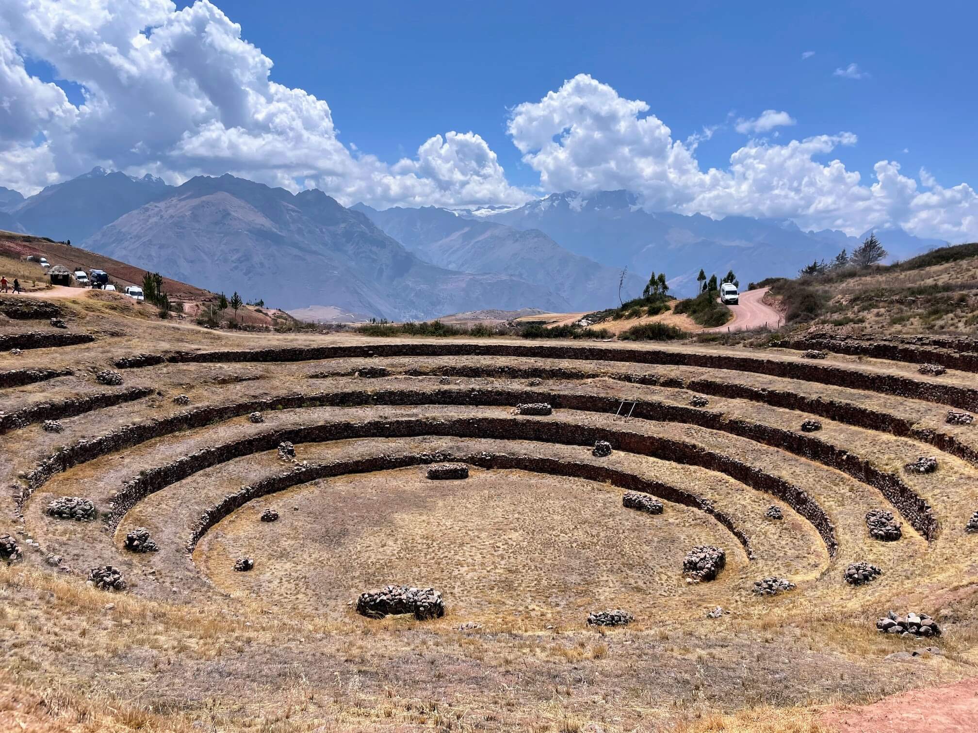 The terraces are smaller in size