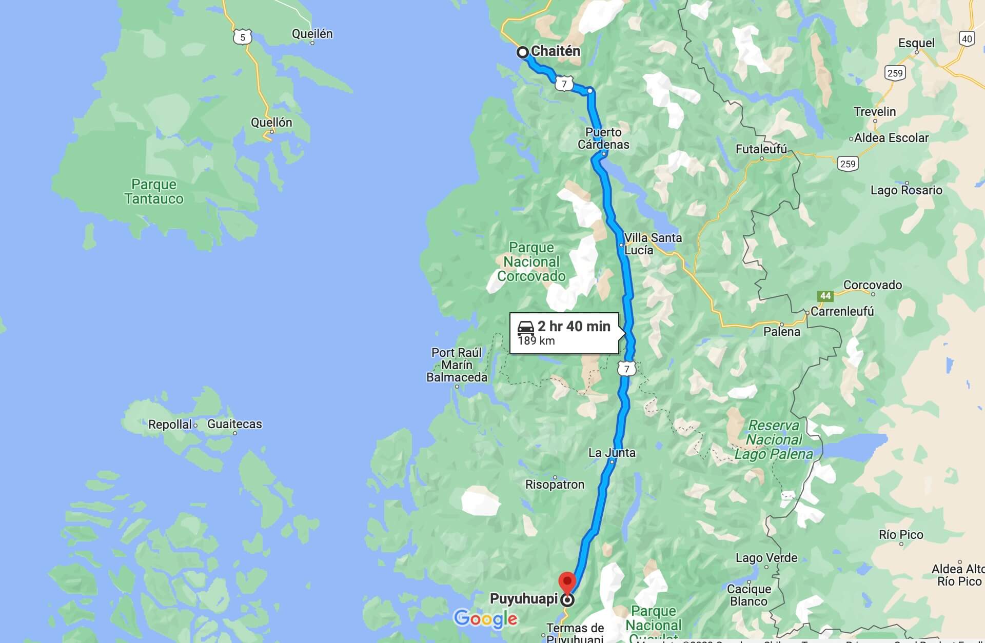 Our route for today