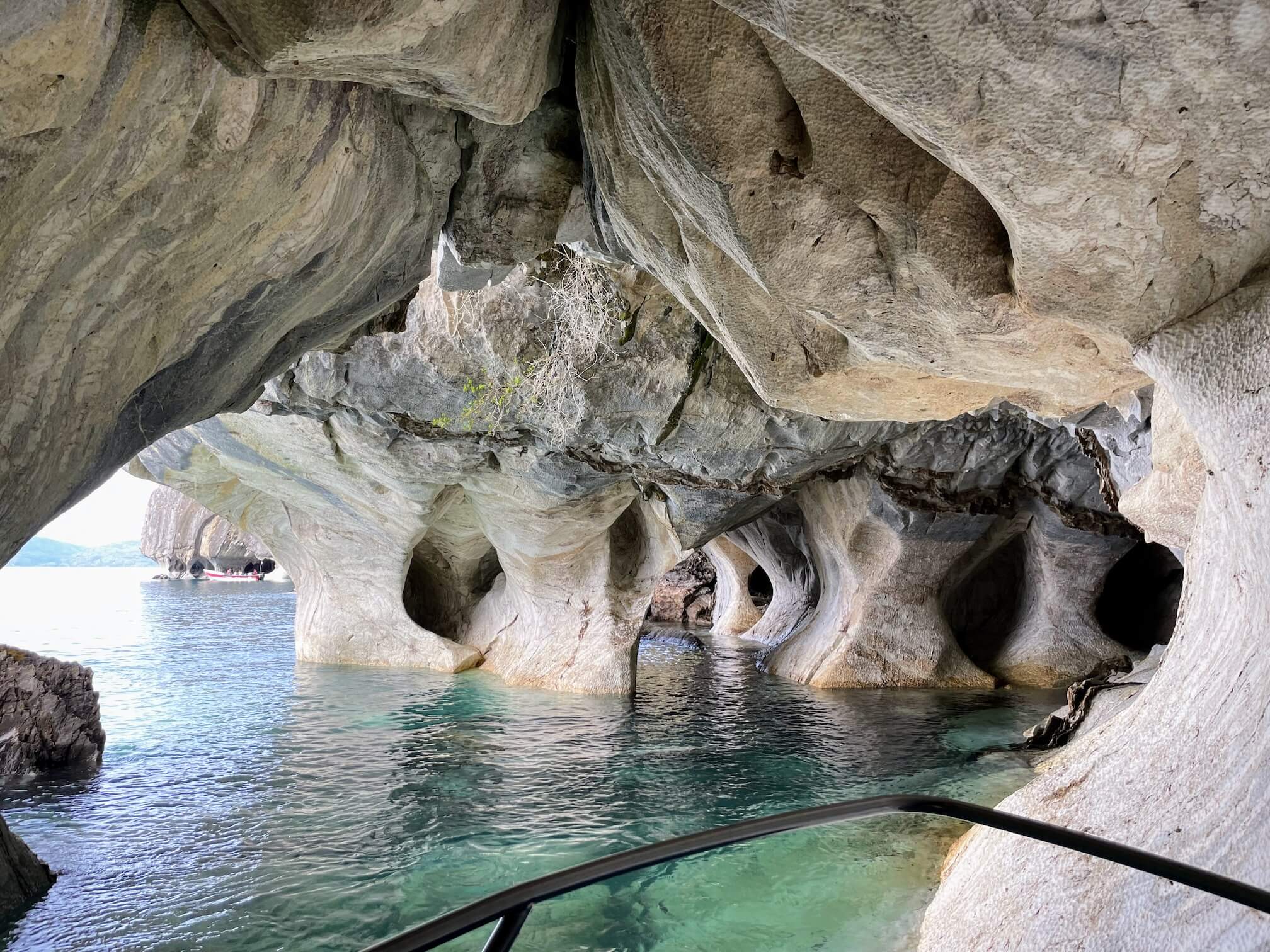 The marble is also of different colors. There are caves where it was almost white.