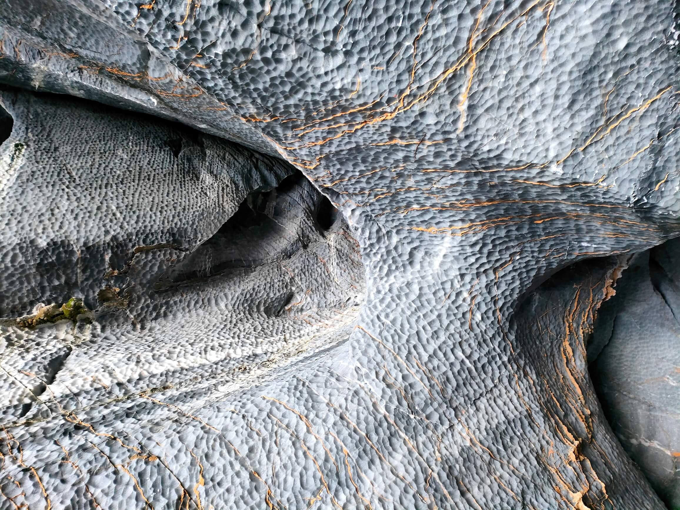 Marble up close. A very interesting surface; Serzhyk said it looks like dragon skin :)