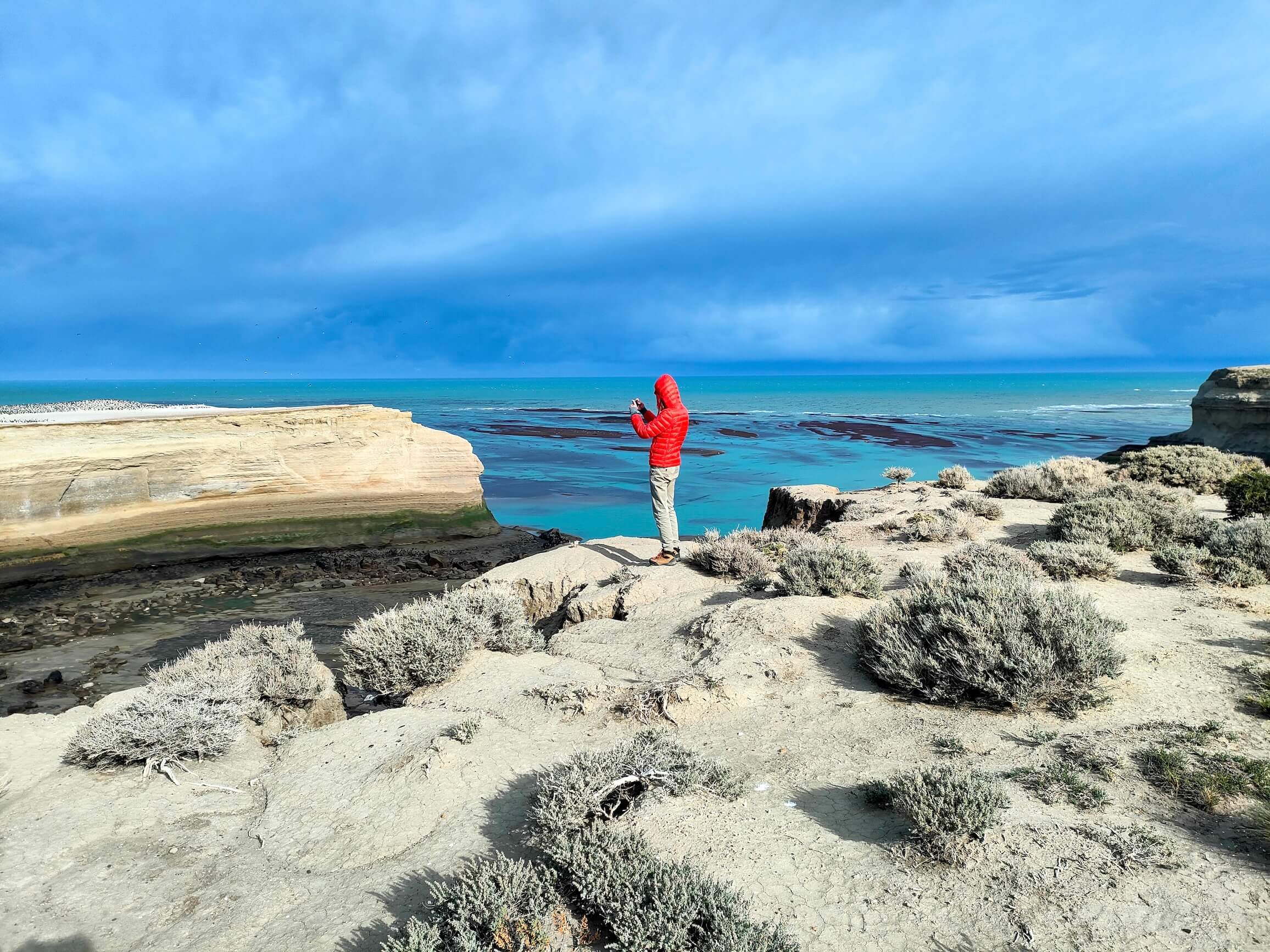 I am photographing the island