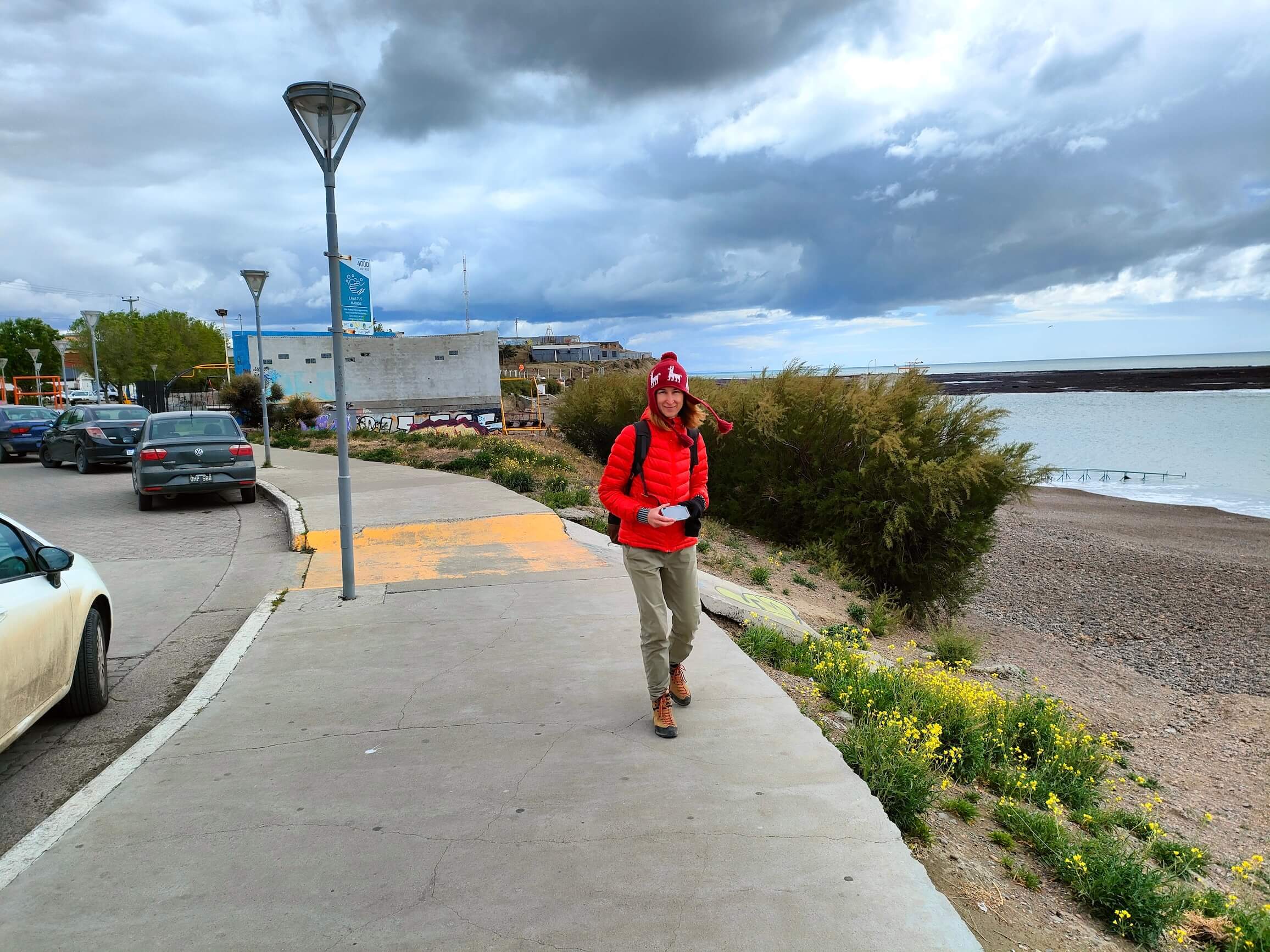 The waterfront in Caleta Olivia