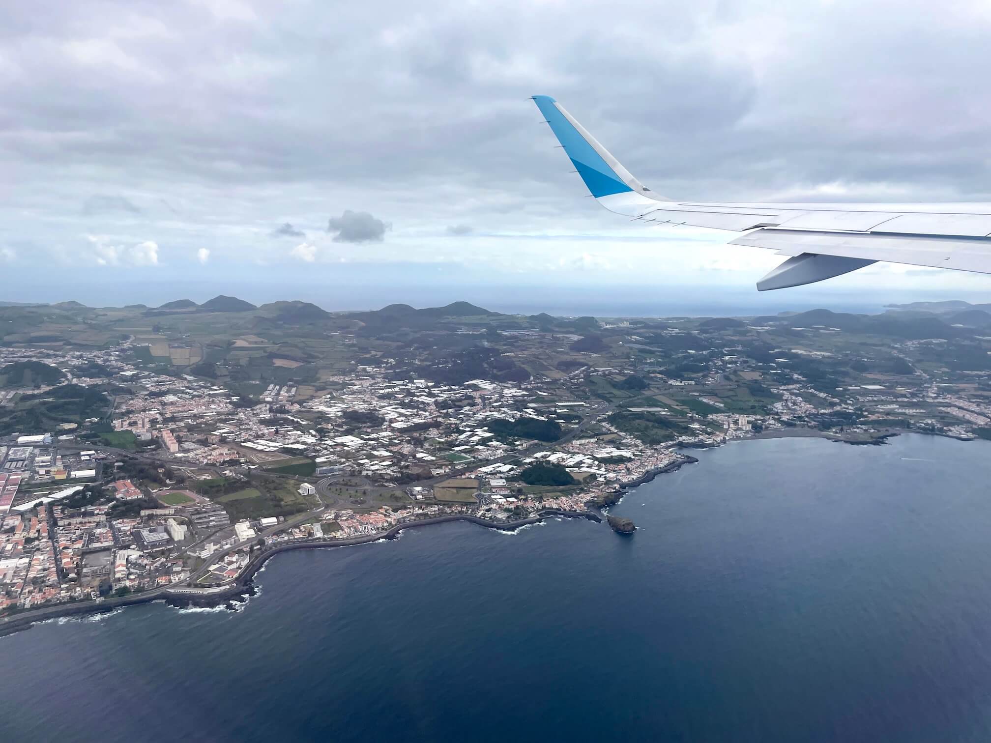 Goodbye, San Miguel! It was cloudy in the morning....