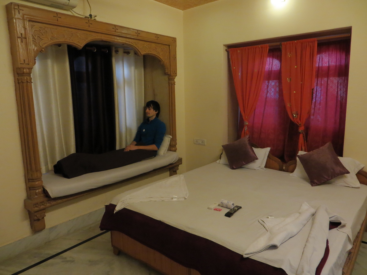 Our hotel, Mystic Jaisalmer, is located near the fort, in a tourist area.
